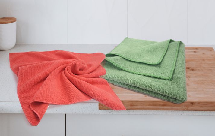 Mikrofaser-Reinigungstuch 40 x 40 cm, 2 Farben